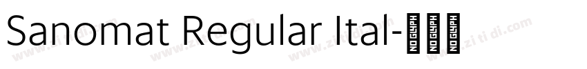 Sanomat Regular Ital字体转换 Sanomat Regular Ital字体转换